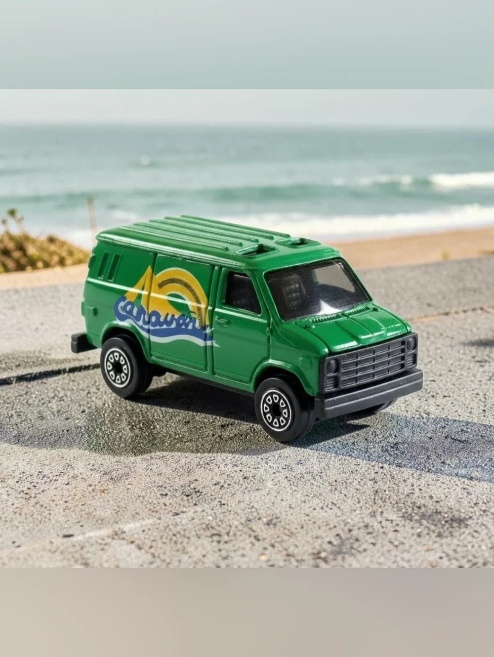 Kidco Ford Econoline Off-Road Van Late-1970s E-Series Green Die-Cast 1:64 Toy. T